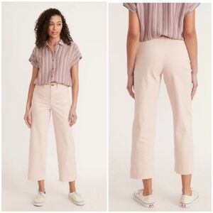Marine Layer Bridget Slim Wide Leg Crop Pants in Peach Whip Size 4